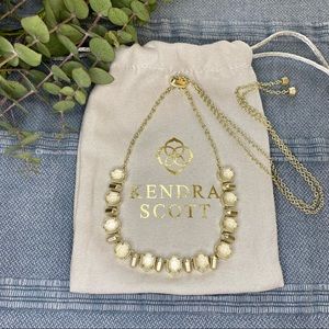 Kendra Scott Tammy Adjustable Necklace Gold Clear